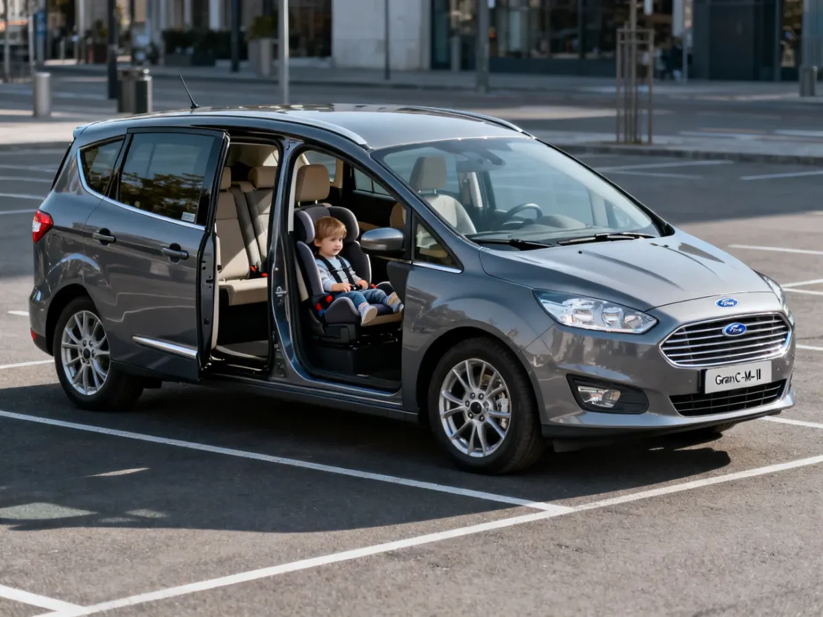 Ford Grand C-Max z otwartymi przesuwanymi drzwiami